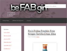 Tablet Screenshot of befabgirl.com
